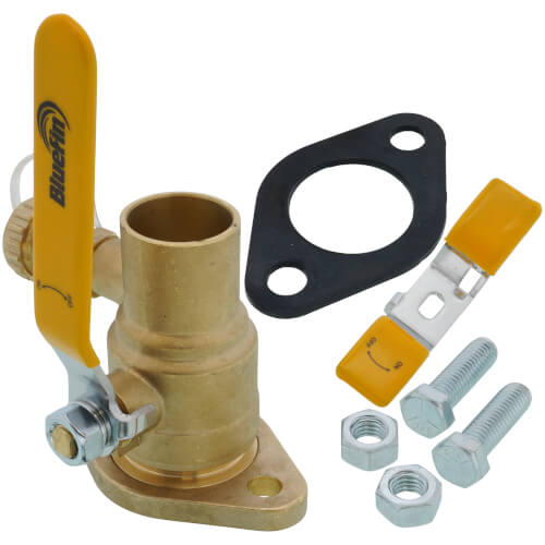 Main product image of 1-1/4" Sweat Isolation Flange w/ Hose Drain and Rotating Flange