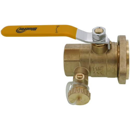 Main product image of 1-1/4" Threaded Isolation Flange w/ Hose Drain and Rotating Flange