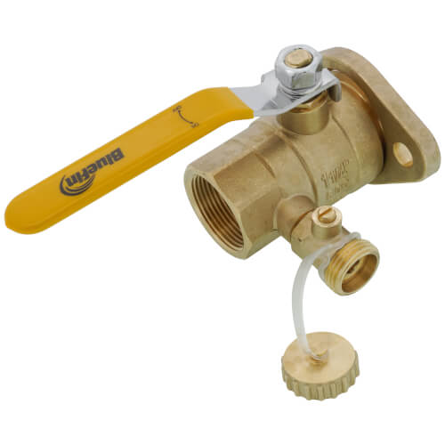Main product image of 1-1/4" Threaded Isolation Flange w/ Hose Drain and Rotating Flange