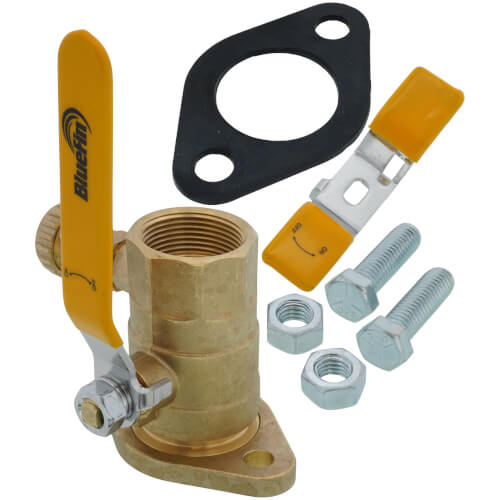 Main product image of 1-1/4" Threaded Isolation Flange w/ Hose Drain and Rotating Flange