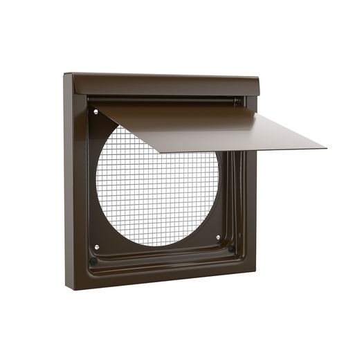 Main product image of Premium Wall Vent 6" Galvalume Steel Wall Vent, No Collar (Brown)