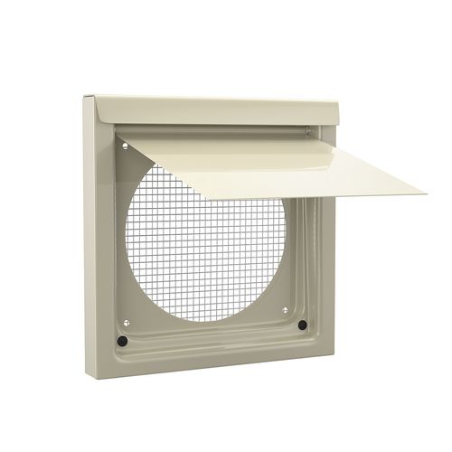 Main product image of Premium Wall Vent 6" Galvalume Steel Wall Vent, No Collar (Tan)