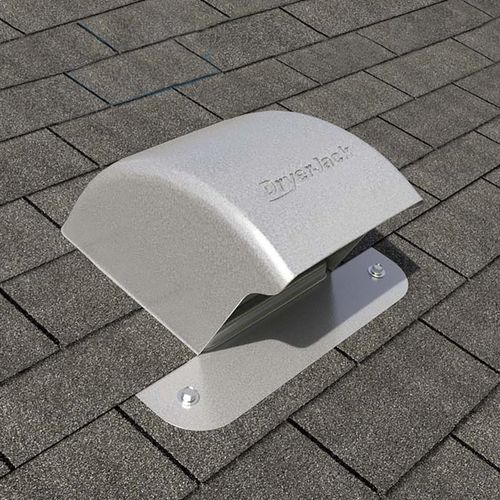Main product image of DryerJack 477 Low-Profile Galvalume Steel Dryer Roof Vent w/ RoofNeck (Mill Finish)