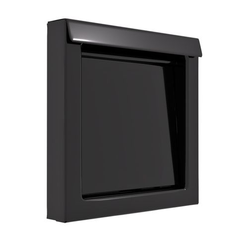 Main product image of DryerWallVent 4" Galvalume Steel Wall Vent, No Collar (Black)