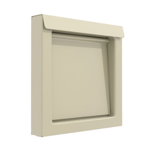 Main product image of DryerWallVent 4" Galvalume Steel Wall Vent, No Collar (Tan)