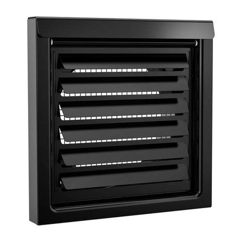 Main product image of FreshVent 6" Galvalume Steel Fresh Air Intake Vent (Black)