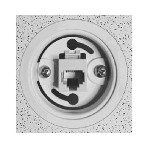 Main product image of Round, White Wall/Ceiling Cup (Rg11 Included), BAL-RP