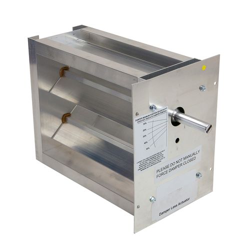 Main product image of 22" x 14" Two-Position Zone Damper - Bottom Mount-No Actuator, 5/8-1/2 Shaft, HD-BM-NA-2214