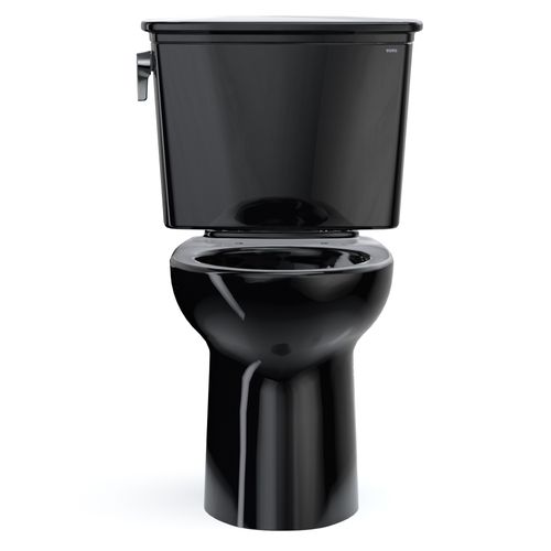 Main product image of CST786CEF#51 Drake Transitional 2-Piece Elongated 1.28 GPF Universal Height Tornado Flush Toilet (Ebony)