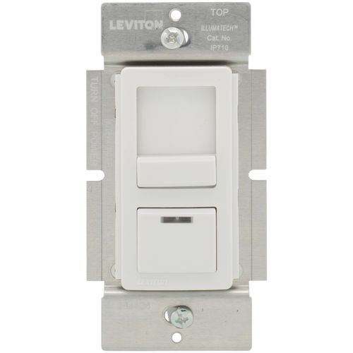 Main product image of IllumaTech Preset Fluorescent Slide Dimmer w/ LED Locator for LED 0-10V, 1200VA (120/277V)