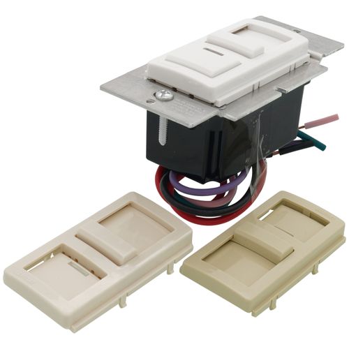 Main product image of IllumaTech Preset Fluorescent Slide Dimmer w/ LED Locator for LED 0-10V, 1200VA (120/277V)