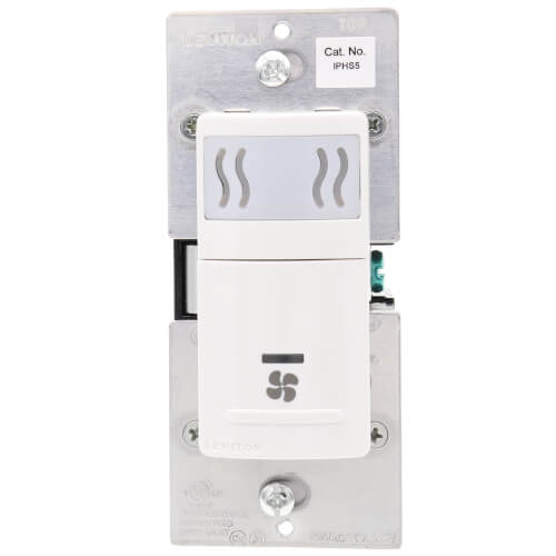 IPHS51LW Leviton IPHS51LW Decora InWall Humidity Sensor & Fan