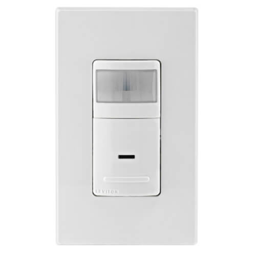 Main product image of Single Pole, Decora Motion Sensor, Wall Switch, Auto-On (2.5A) - White