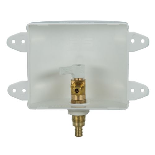 Main product image of 1/2" PEX Crimp Ice Machine Outlet Box w/ 1/4 Turn Valve