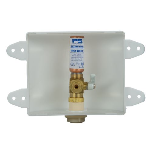 Main product image of 1/2" CPVC Ice Machine Outlet Box w/ 1/4 Turn Water Hammer Arrestor Valve
