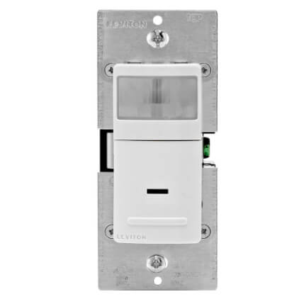 Main product image of Single Pole, Decora Vacancy Sensor, Wall Switch (5A) - White