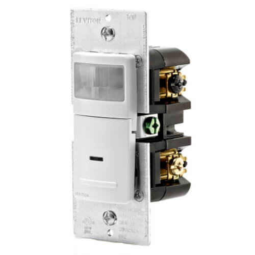 IPV151LZ Leviton IPV151LZ PIR 180° Decora Vacancy Sensor, Wall