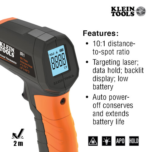 Main product image of Inspection Kit w/ Infrared Thermometer, & GFCI Receptacle Tester