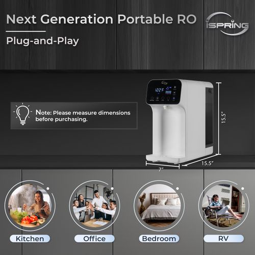 Main product image of 5-Stage Countertop Reverse Osmosis System w/ Instant Hot RO UV Water Dispenser (100 GPD)