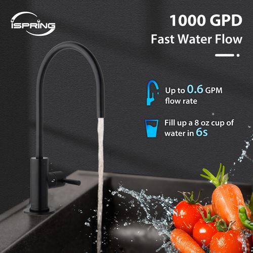 Main product image of Tankless Reverse Osmosis Water Filtration System w/ Oil Rubbed Bronze Faucet, Fast Flow (1000 GPD)