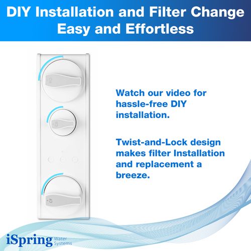 500 GPD Tankless RO Water System w/ Alkaline and UV w/ Brushed Nickel Faucet, NSF-Certified