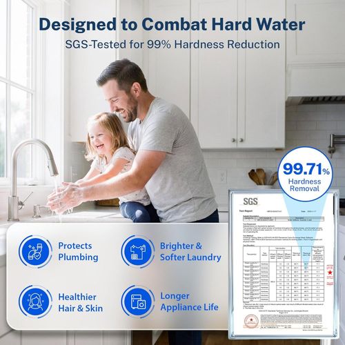 Main product image of 45,000 Grain High Capacity Whole House Water Softener w/ Automatic Backwash & Regeneration