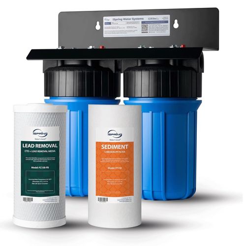 Main product image of 2-Stage Whole House Water Filter System w/ 10" Sediment & Lead/Heavy Metal Reducing Filters