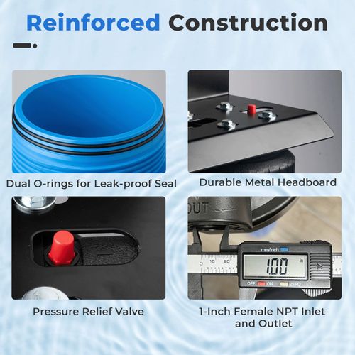 Main product image of 2-Stage Whole House Water Filter System w/ 10" Sediment & Lead/Heavy Metal Reducing Filters