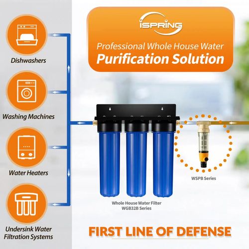 Main product image of 2-Stage Whole House Water Filter System w/ 10" Sediment & Lead/Heavy Metal Reducing Filters