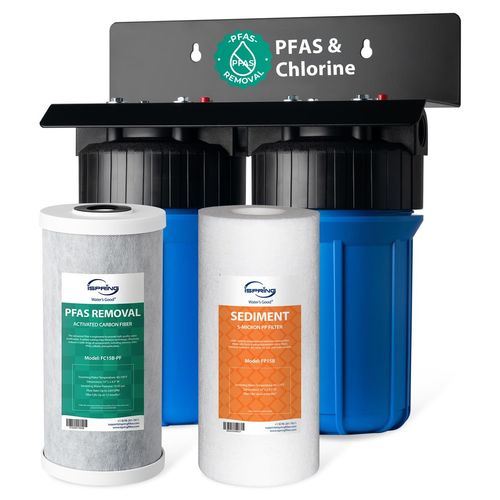 Main product image of 2 Stage Whole House Water Filter System w/ 10" Sediment & PFAS Reducing Filters