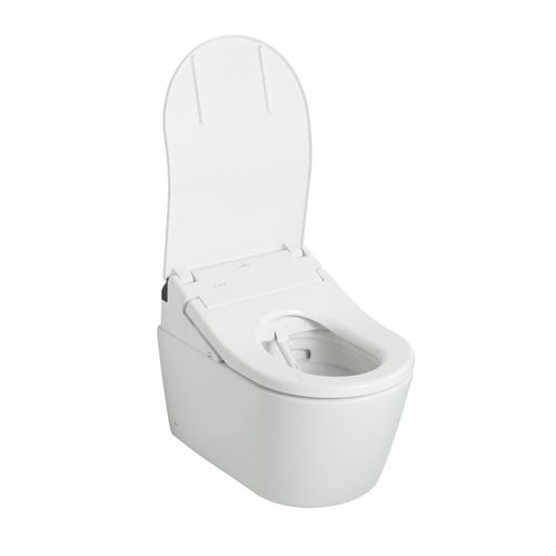 Main product image of CWT4474047CMFG#MS Washlet + Rp Wall Hung D Shape Toilet w/ RX Bidet Seat & Duofit In Wall 1.28 & 0.9 GPF Dual Flush Tank System (Matte Silver)