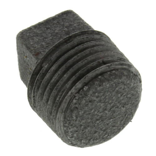 Main product image of 1/2" Black Solid Plug