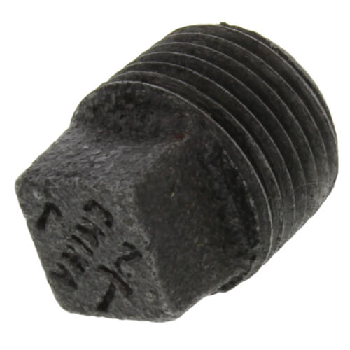 Main product image of 1/2" Black Solid Plug