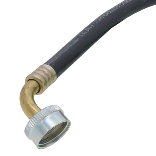 Main product image of 3/4" x 5' (3/8" ID) Washing Machine Hose w/ 90-Degree Elbow (Bagged)
