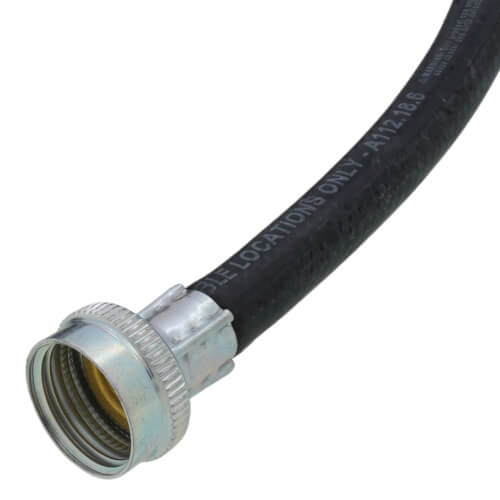 Main product image of 3/4" x 6' (3/8" ID) Washing Machine Hose w/ 90-Degree Elbow (Bagged)