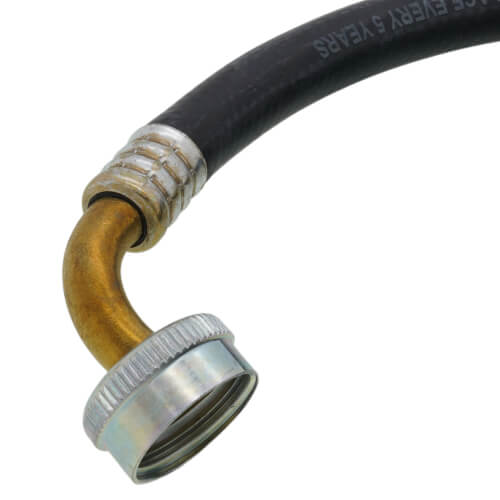Main product image of 3/4" x 6' (3/8" ID) Washing Machine Hose w/ 90-Degree Elbow (Bagged)