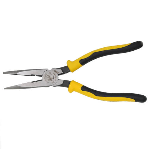 Main product image of 8" Journeyman Long Nose Side-Cutting/Stripping Pliers (12 AWG)