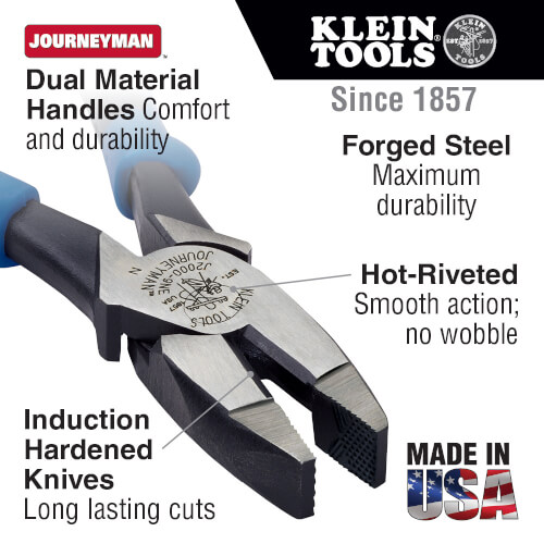 Main product image of 9" Journeyman High-Leverage Side-Cutting Pliers