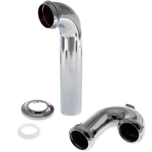 Main product image of 1-1/2" Chrome Plated Brass P-Trap, 17 GA W/CO