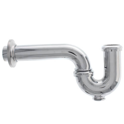 Main product image of 1-1/2" Chrome Plated Brass P-Trap, 17 GA W/CO