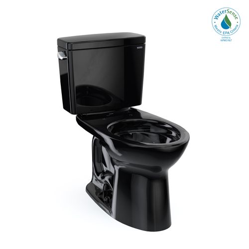 Main product image of CST776CEF#51 Drake 2-Piece Elongated 1.28 GPF Universal Height Tornado Flush Toilet (Ebony)