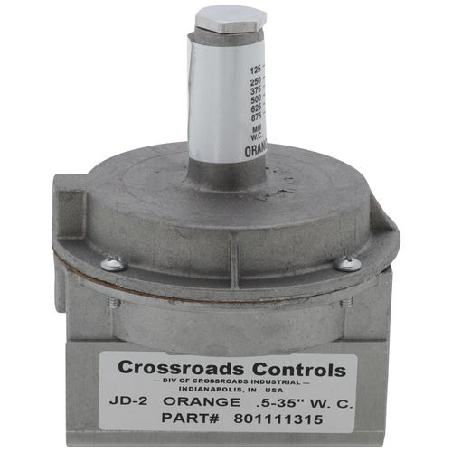Main product image of JD-2 Vacuum/Pressure Switch w/ Auto Reset Air Differential, 5-35" W.C. (Orange)