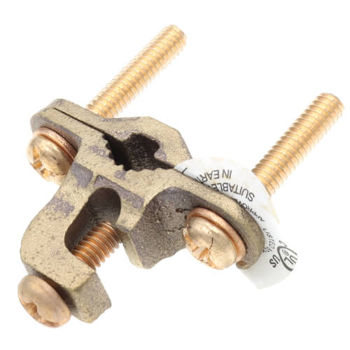 Main product image of 1/2"-1" IPS Direct-Burial Lay-In Ground Clamp, 10-2 AWG
