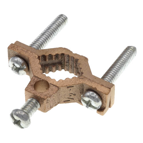 Main product image of 1/2"-1" IPS Cast Bronze Ground Clamp, 10-4 AWG