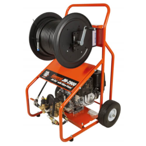 Main product image of JM-2900 Gas Jetter w/ 3/8" x 200' Hose and (3/8") JN-50 Nozzle Set, CM-300 Cart Reel with 1/4" x 150' Hose, 113280