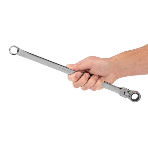 Main product image of 11/16" Long Fixed/Flex Head 12-Point Ratcheting Box End Wrench