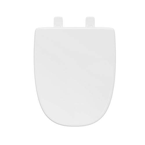 Main product image of Molded Wood Toilet Seat, Elongated Closed Square Front w/ Cover (White)