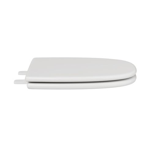 Main product image of Molded Wood Toilet Seat, Elongated Closed Square Front w/ Cover (White)