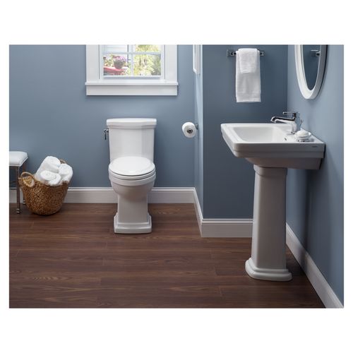 Main product image of LPT532.4N#01 Promenade 24" x 19-1/4" Rectangular Pedestal Bathroom Sink for 4" Center Faucets (Cotton White)