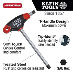 Main product image of 5/32" Journeyman T-Handle Hex Key (9" Long)